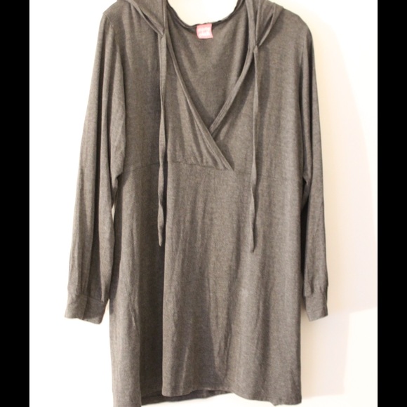 Gray Hooded Tunic *Comfy & Casual*