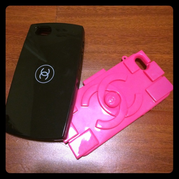 ✨black chanel iPhone 5/5s iPhone case