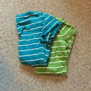 2 striped Aeropostale tshirts.