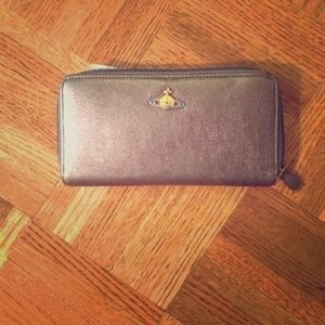 Vivienne westwood metalic long wallet