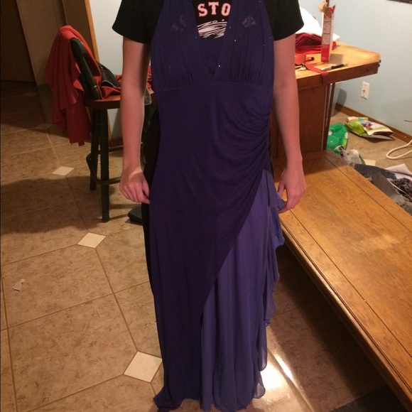 Purple prom dress