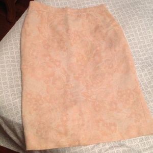 Vintage Floral Pencil Skirt