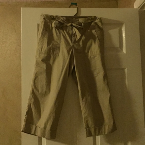 Loft Khaki Capri pants