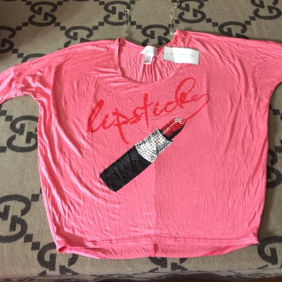 💄 pink lipstick shirt💄