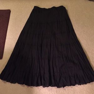 Black maxi skirt