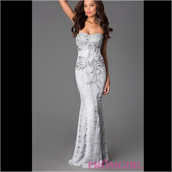 Gold prom dress
