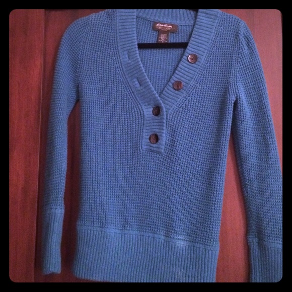 Teal Waffle Knit Sweater