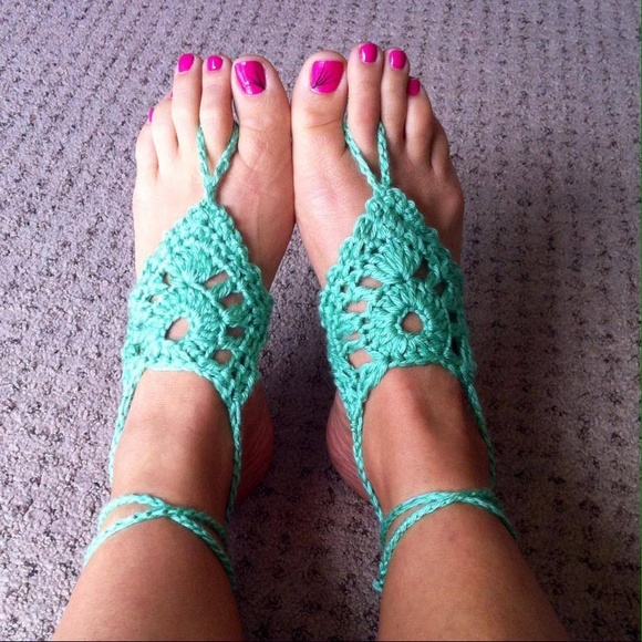 Crochet Barefoot sandals - Picture 3 of 3