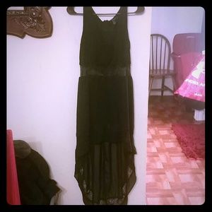 High low black dress