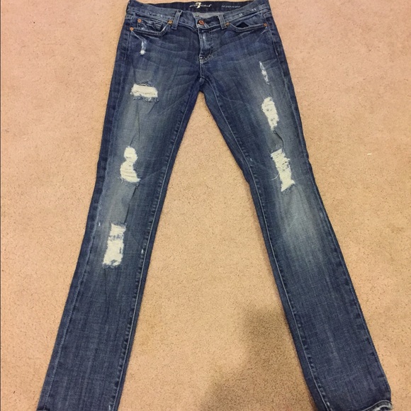 7 for All Mankind Roxanne distressed jeans