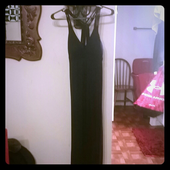 Navy blue maxi dress