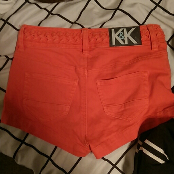 High wasted Kendall and Kylie red shorts