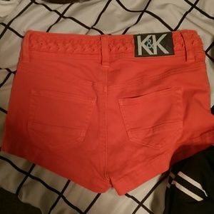 High wasted Kendall and Kylie red shorts