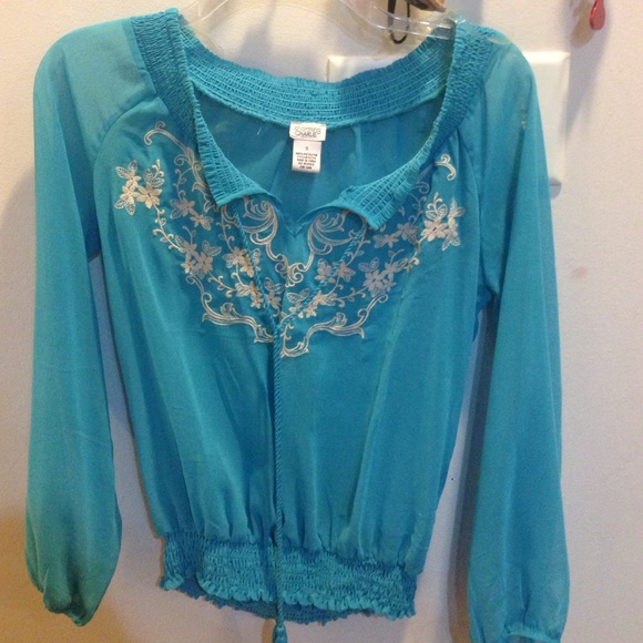 Charming Charlie's light blue top