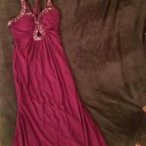 purple prom dress