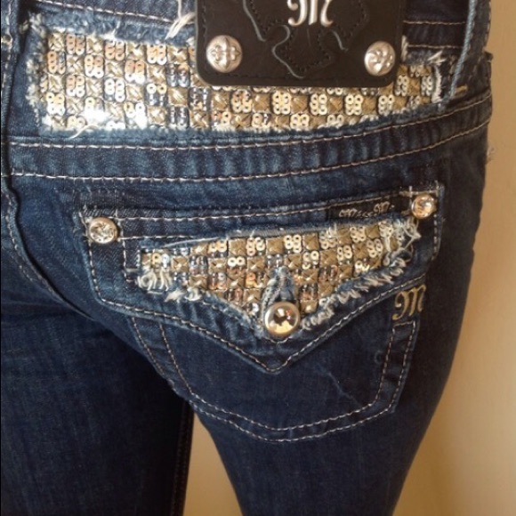 MISS ME sequined bling jeans