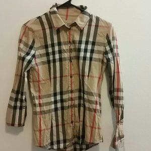 Authentic burberry checked shirt