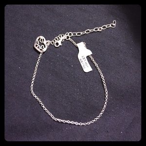 Sterling silver anklet bracelet