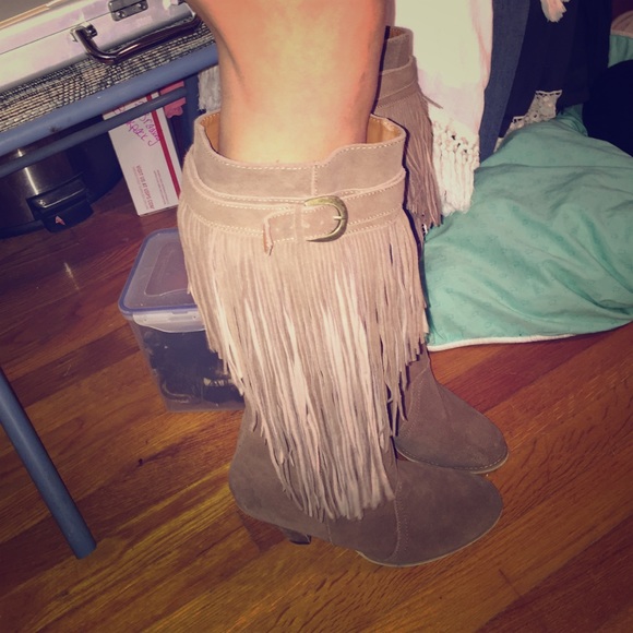 Naughty Monkey Fringe Boots
