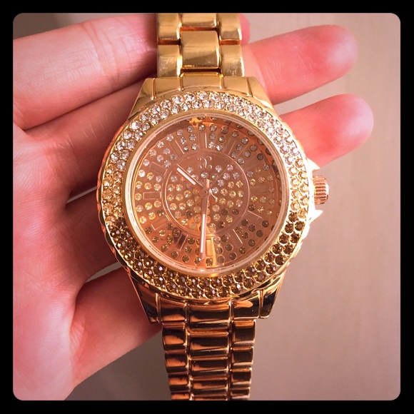 Rose gold watch