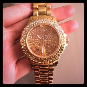 Rose gold watch