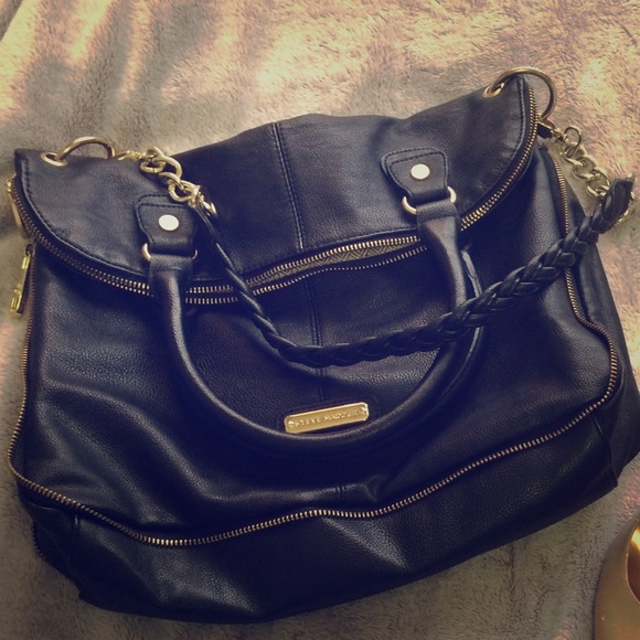 Steve Madden black and gold