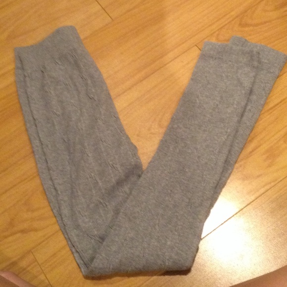 grey knit leggings