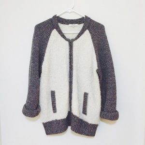 bouclé varsity jacket // madewell
