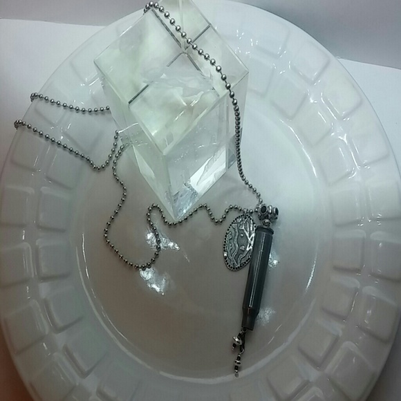 "223Rem" Bullet in Silver Necklace