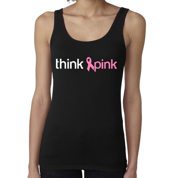 Think Pink breast cancer awareness tank top