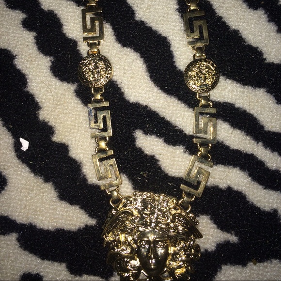 Versace inspired medusa chain