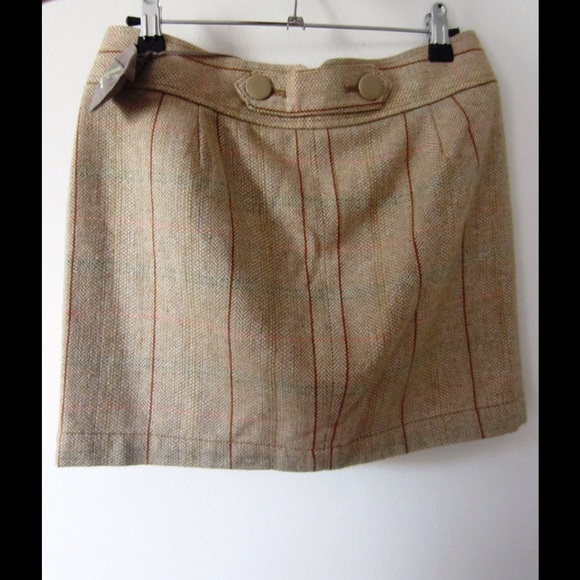 Plaid wool skirt by Fossil. - Picture 3 of 3