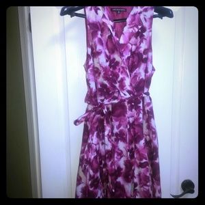 Magenta floral sundress Sz 16