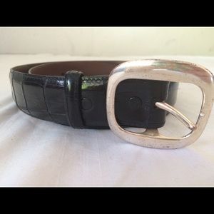 Coach Women's Genuine Alligator Belt
