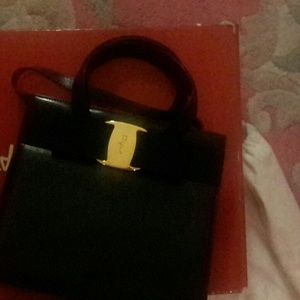 Salvatore Ferragamo Classic Black Handbag