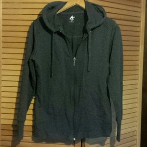 Athletech dark gray large zip up hoodie