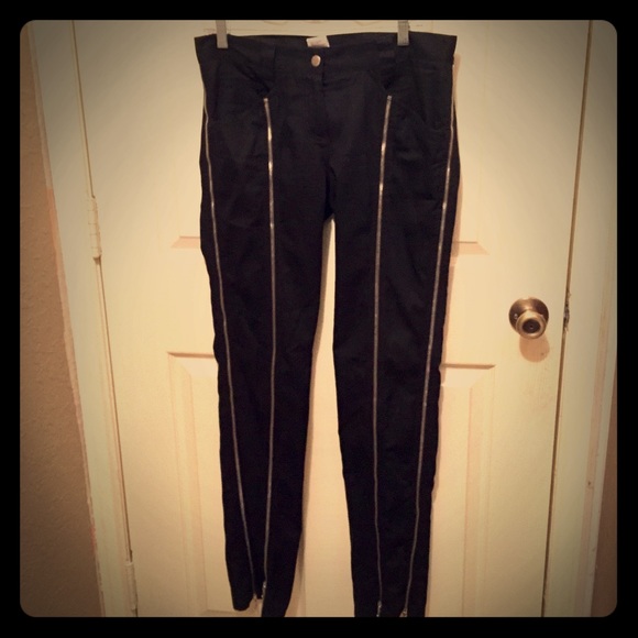 Dolce & Gabanna - Black Zipper Pants