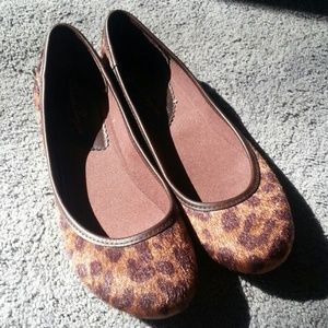 Animal print ballet flat