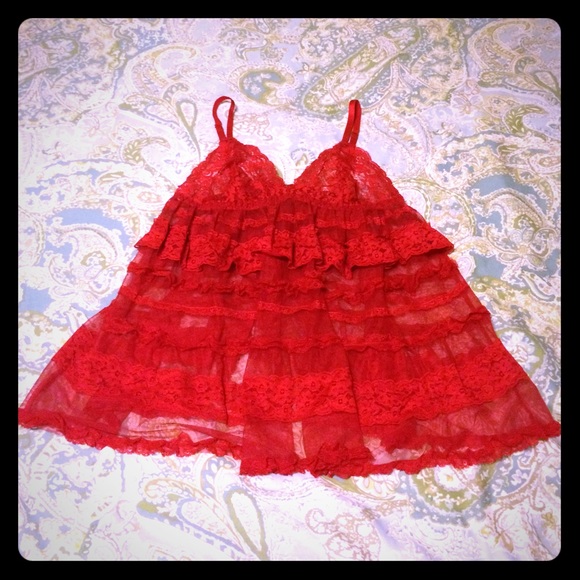 Victoria's Secret Other - NWOT VS Red Lace Babydoll