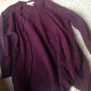Maroon cardigan