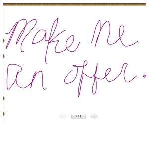 MAKE ME A REASONABLE OFFER....