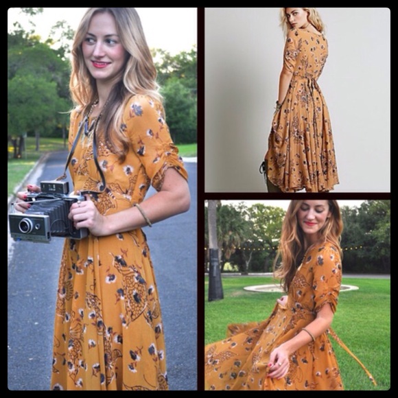 SOLD BUNDLE Free People Retro Floral Bonnie Maxi - Picture 3 of 4