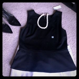 NEW with tags Medium Ann Taylor Peplum Top