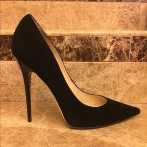 Jimmy Choo Anouk Black Suede Pump