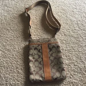 Tan coach bag