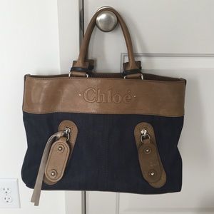Chloe Denim Logo Tote - REDUCED!!!