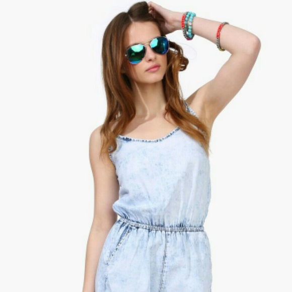 NWT Acid Wash Romper - Picture 1 of 4