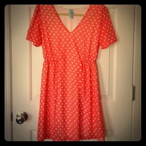 Spring polka dot dress
