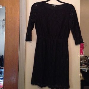 Black lace dress