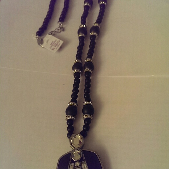 Lia sophia Black Civic necklace - Picture 2 of 2
